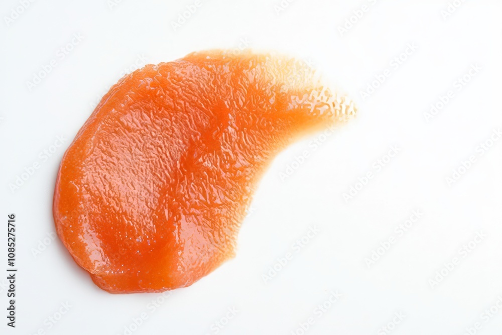 Pear purée on white background Pear purée on white background
