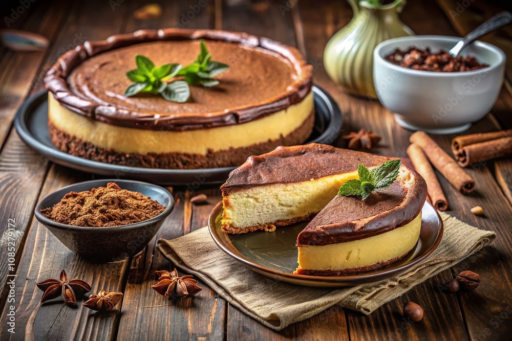 Fresh Baked Cheesecake with Cacao - Rule of Thirds Photography Fresh Baked Cheesecake with Cacao - Rule of Thirds Photography