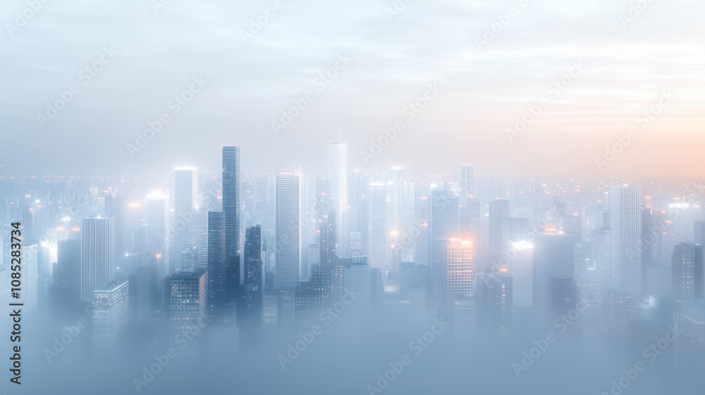 City Skyline Illuminated at Night City Skyline Illuminated at Night