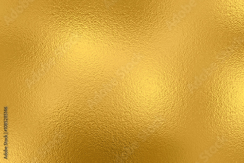 Gold foil with frosted glass texture background, abstract metallic gold paper, raster image. photo