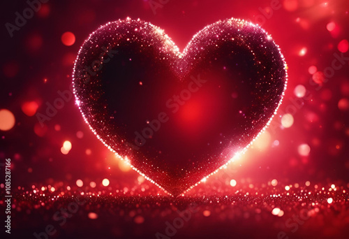 heart on a dark background