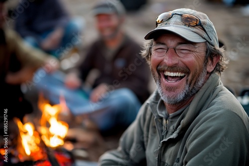 Joyful Moments by the Campfire: Laughter and Connection in Nature