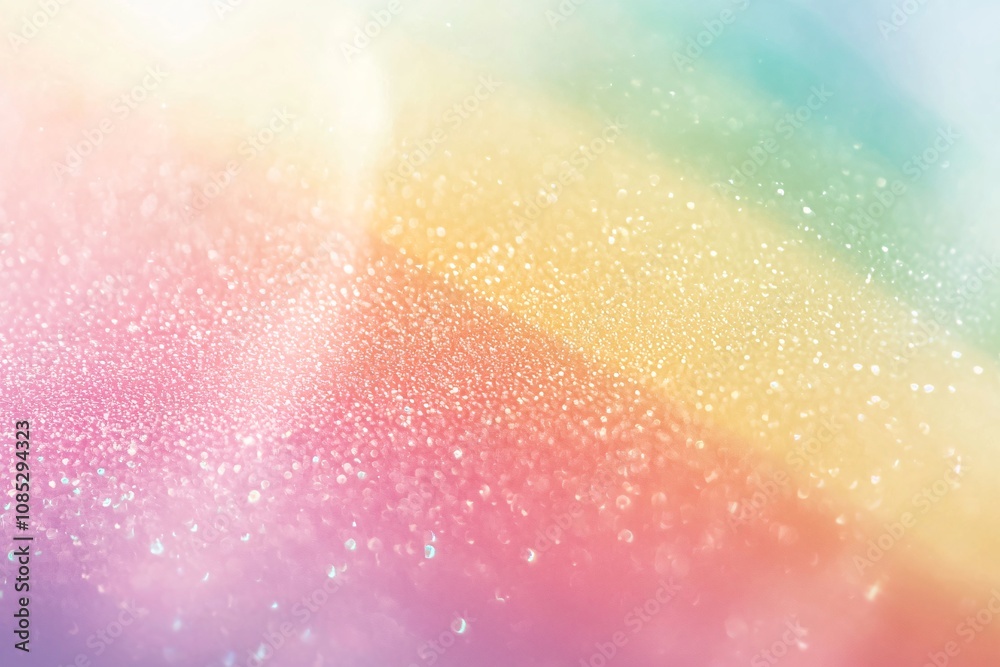 Soft Rainbow Hues with Sparkling Texture Soft Rainbow Hues with Sparkling Texture