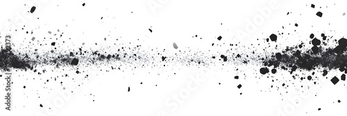 Abstract Black And White Scattered Particles Background