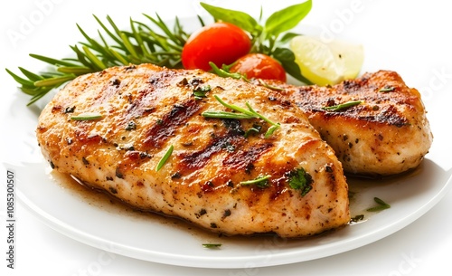 Grilled Chicken Breast with Rosemary and Tomatoes