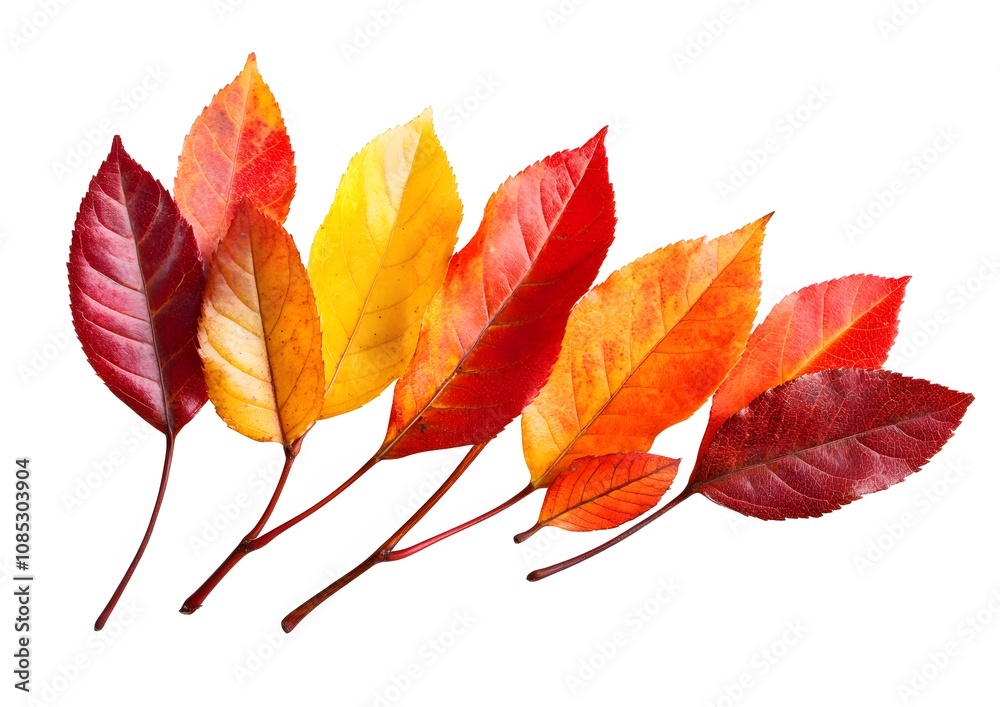 Autumn Leaves Displaying Colorful Fall Hues Autumn Leaves Displaying Colorful Fall Hues