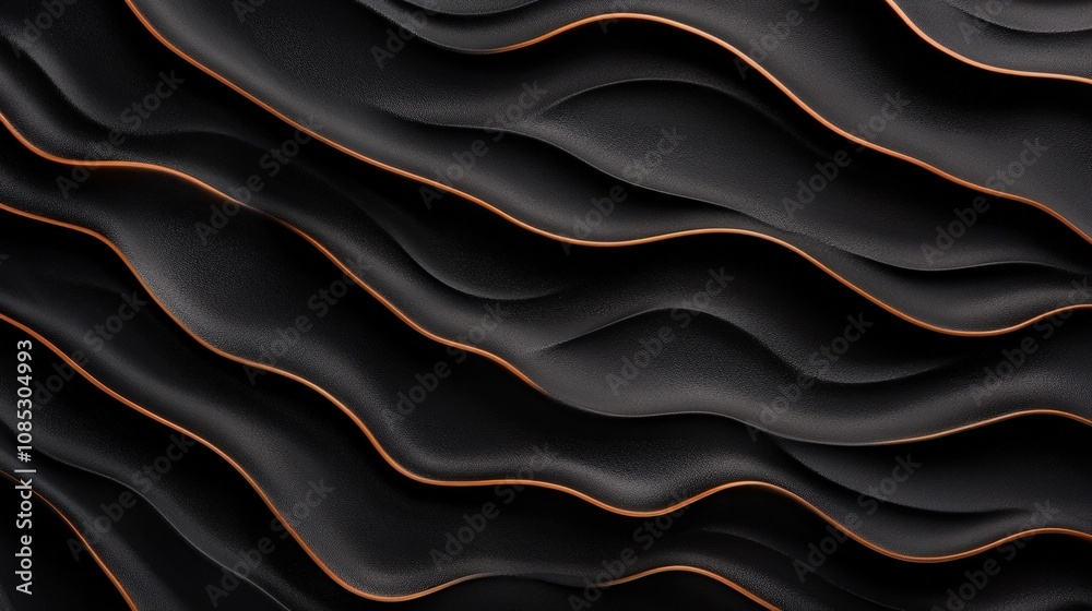 Smooth Black Waves with Subtle Orange Highlights Creating a Dynamic and Elegant Background for Modern Design Projects and Creative Applications Smooth Black Waves with Subtle Orange Highlights Creating a Dynamic and Elegant Background for Modern Design Projects and Creative Applications