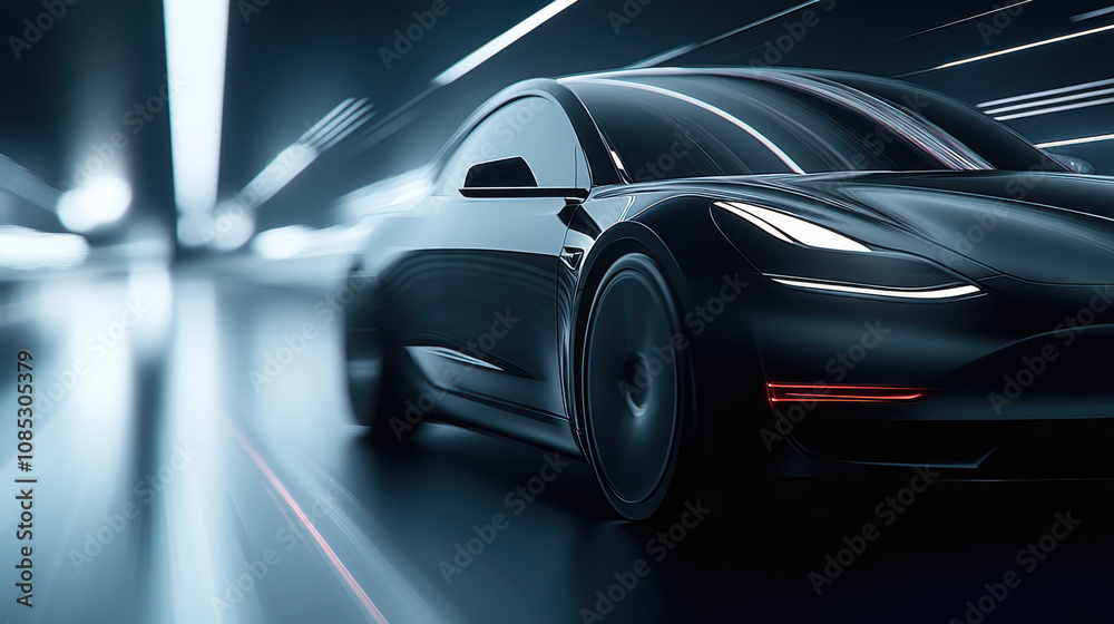 High-Speed Futuristic Concept Electric Car High-Speed Futuristic Concept Electric Car
