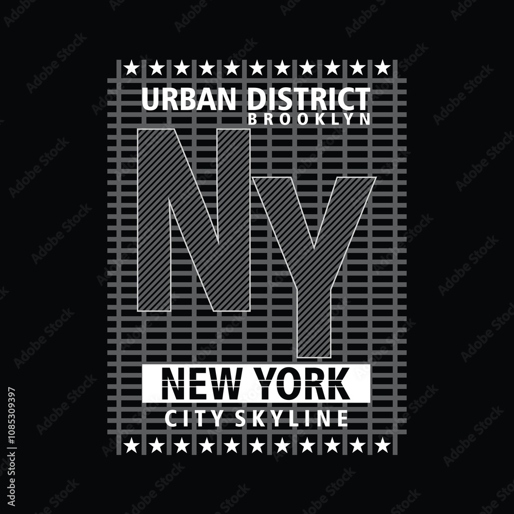 district new york slogan, graphic tee typography design, trendy t shirt print, illustration vector art, letter style district new york slogan, graphic tee typography design, trendy t shirt print, illustration vector art, letter style