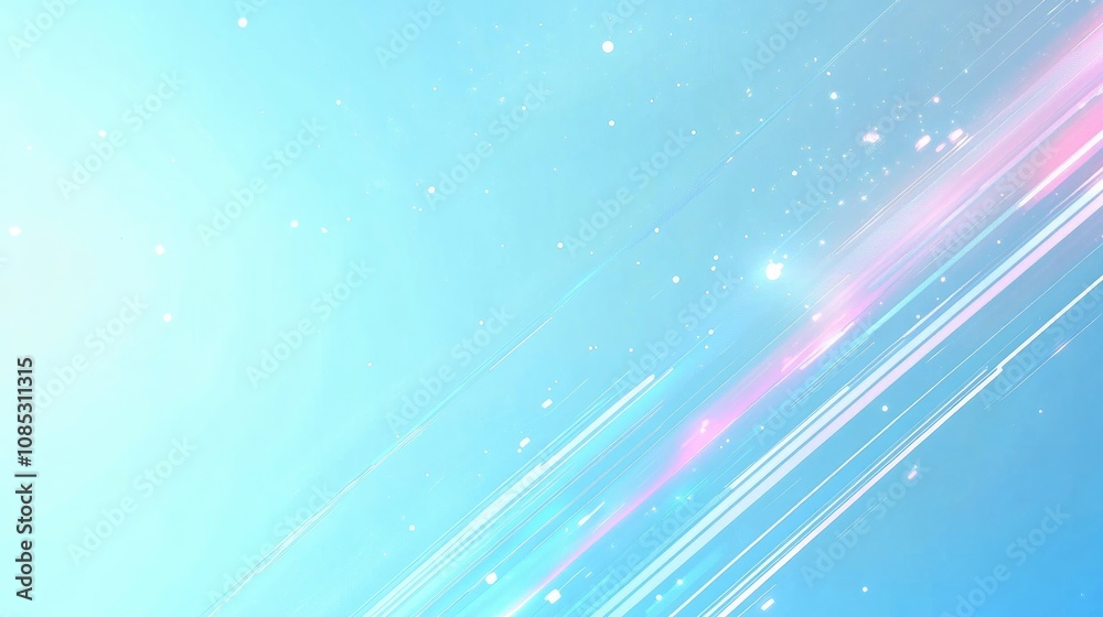 Obraz premium Minimalist Technology Background with Glowing Lines