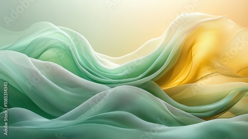 Abstract background, flowing multi-colored threads of light	
