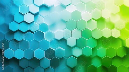 Cool Smooth Gradient in Abstract Hexagons