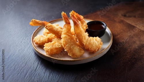  Frozen shrimp coated in a delicate and crunchy tempura batter, providing a delightful c_1(329)