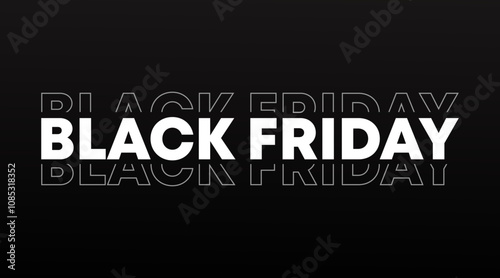 Black Friday abstract modern creative minimalist luxurious banner, sign, design concept, social media post, template, mockup brochure, booklet, print, ad, and poster