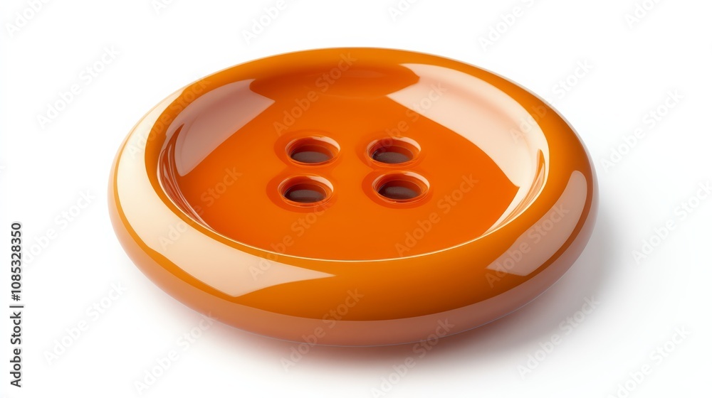 Orange Button Close-up Orange Button Close-up
