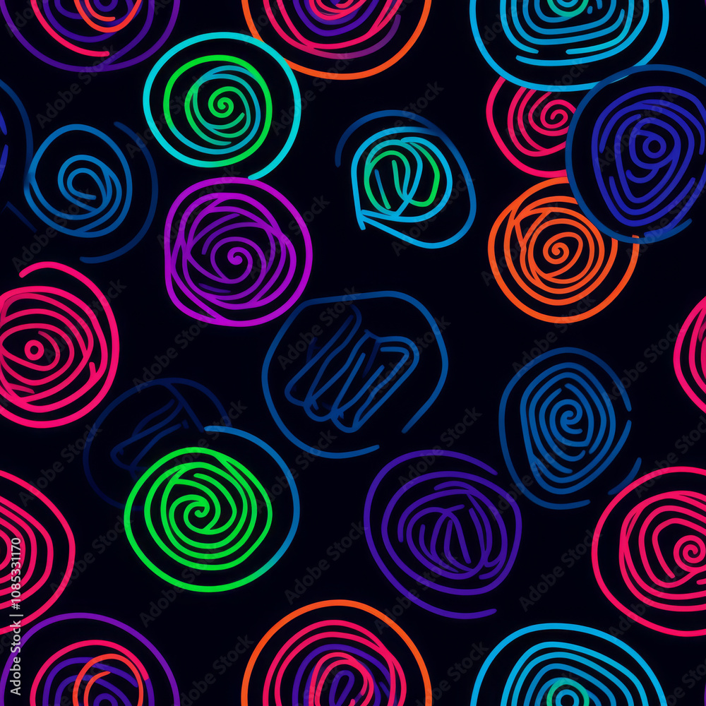 seamless pattern with geometric shapes