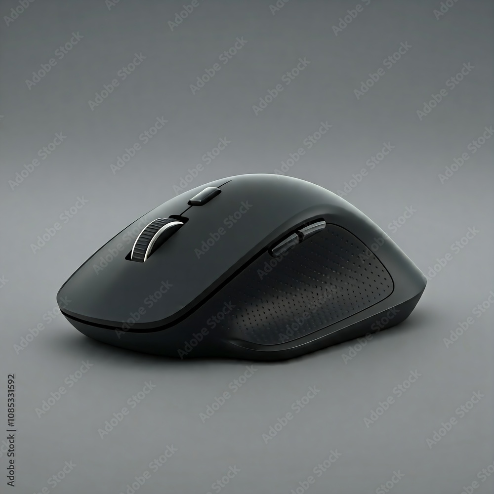A computer mouse and a potted plant on a wooden desk, workspace, office, remote, cozy, minimalist, close up, photography, table,  indoor plants, computer mouse, wooden desk, productivity, nature, gree