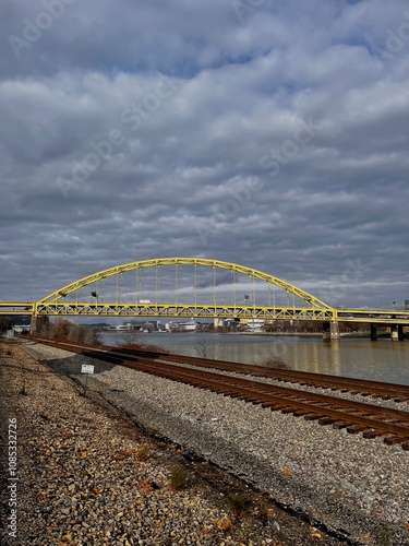 Obraz na płótnie pittsburgh bridge