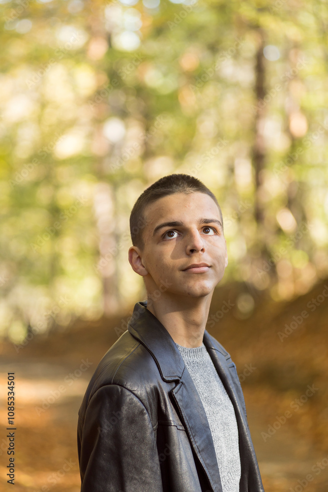 portrait of a handsome boy in natural light portrait of a handsome boy in natural light