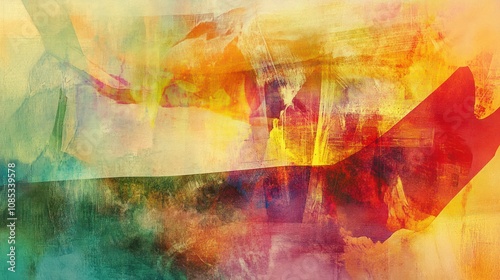 Abstract Chromatic Rhapsody: An Ethereal Canvas of Color and Texture