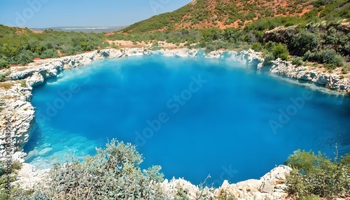 Vibrant Blue Waters of the Blue Eye (Syri i Kaltr)