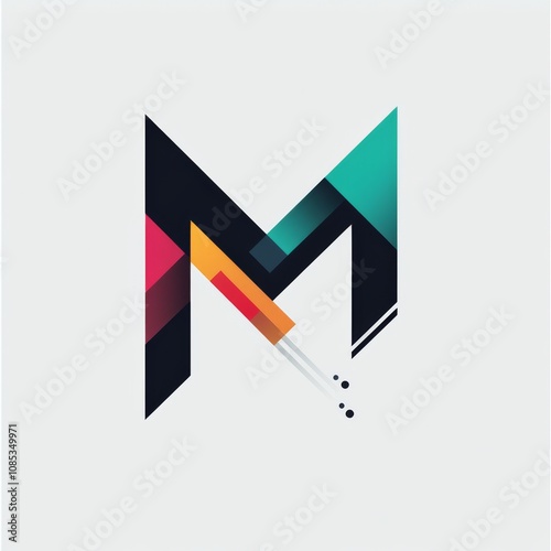 Free Download Modern Colorful Letter M Logo  - GFXLoad