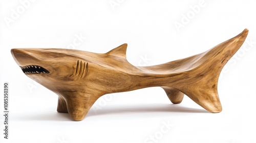 Wooden Shark Sculpture: A Masterpiece of Carved Art