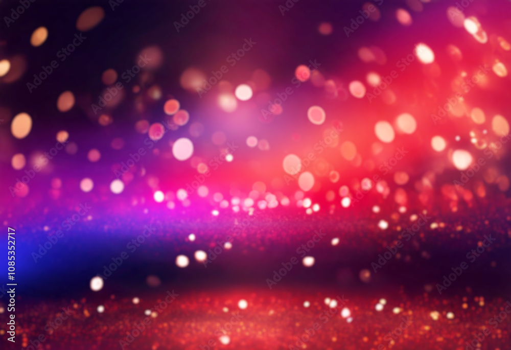 Red and gold bokeh lights on a dark background. Red and gold bokeh lights on a dark background.