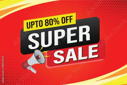 super sale poster banner graphic design icon logo sign symbol social media website coupon

