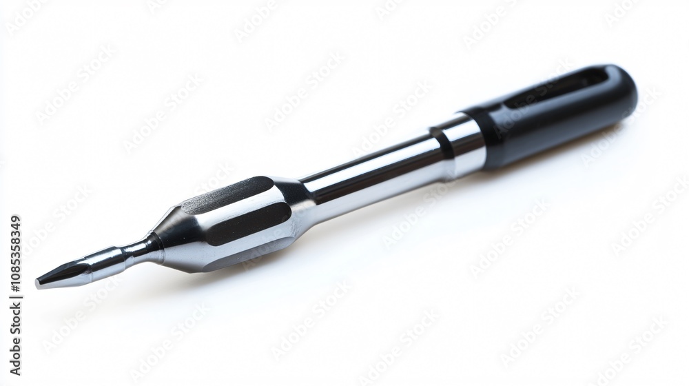 Precision Engineering Tool on White Background: A Close-Up Study of Metal Craftsmanship and Industrial Design Precision Engineering Tool on White Background: A Close-Up Study of Metal Craftsmanship and Industrial Design