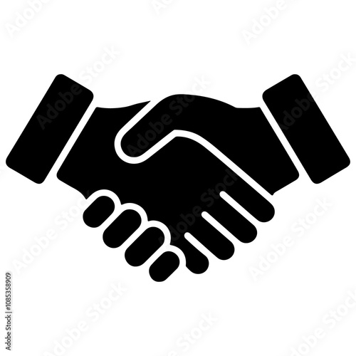 handshake icon vector illustration