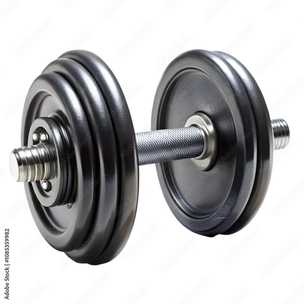 Naklejka premium big dumbbell on transparent background