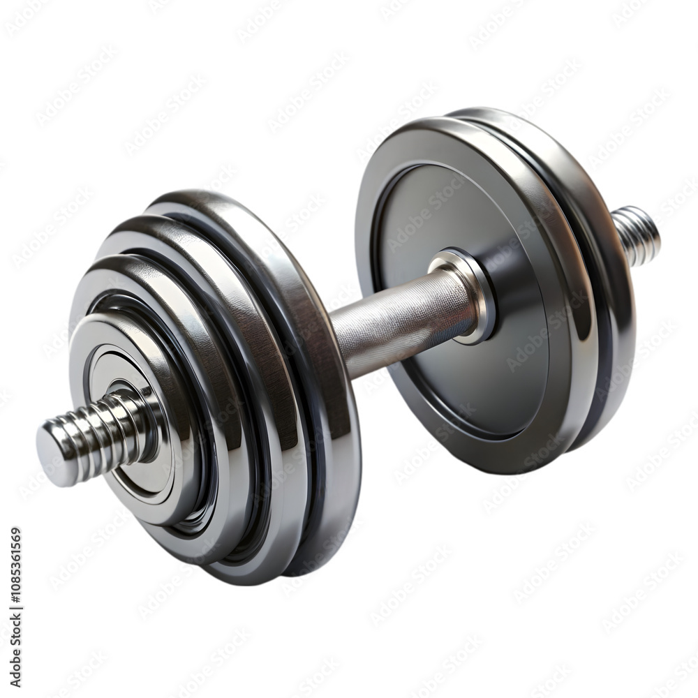 Naklejka premium big dumbbell on transparent background