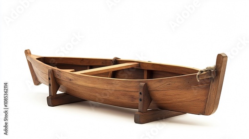 Rustic Wooden Boat: A Nautical Masterpiece of Craftsmanship