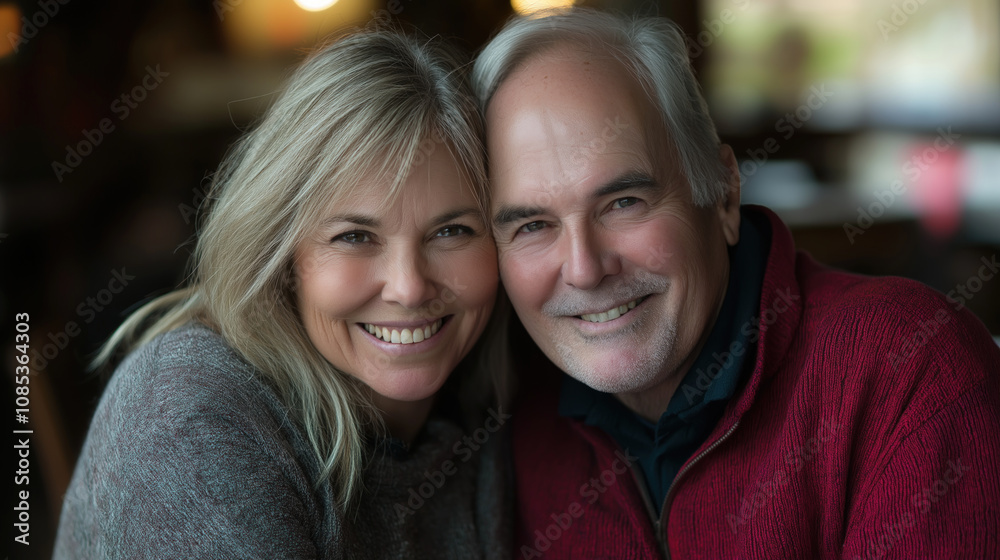 A warm moment shared between a joyful couple on Valentine's Day, highlighting their affection A warm moment shared between a joyful couple on Valentine's Day, highlighting their affection