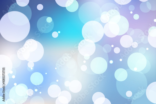 Abstract blue background with bokeh