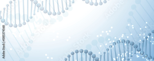 Abstract DNA Science and Technology concept