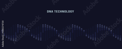 Abstract DNA Science and Technology concept