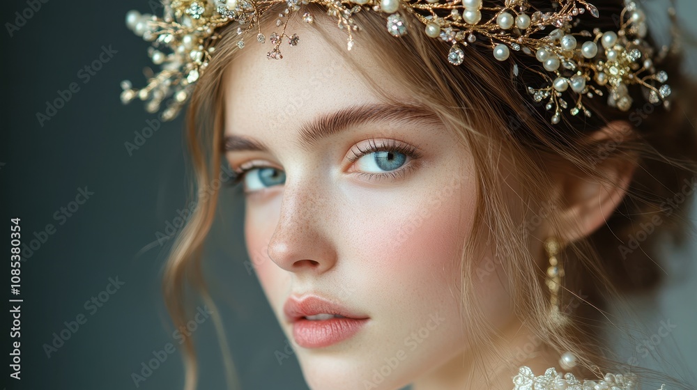 Gold crown portrait accessories photography. Gold crown portrait accessories photography.