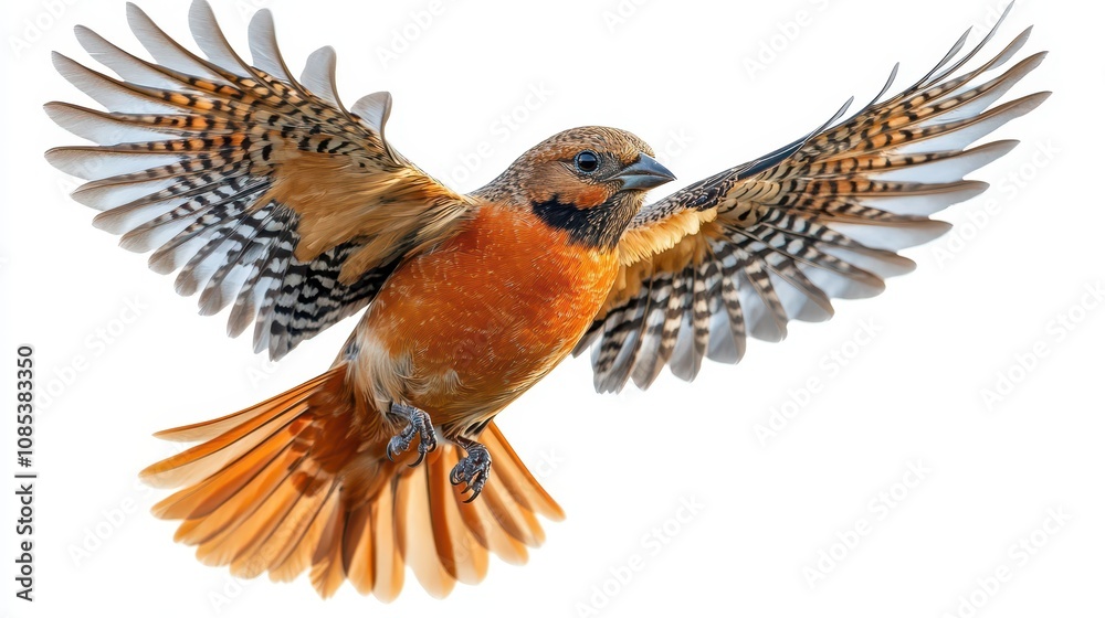 Obraz premium Angel wing bird white background