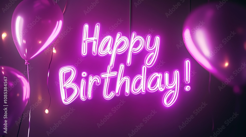 A glowing pink neon sign that reads A glowing pink neon sign that reads