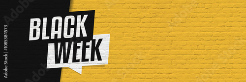 Cuadro en lienzo Black week