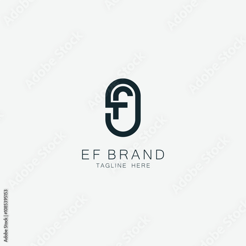Letter FE, EF, F, E Logo Identity. Initials EF Simple and Luxury Logo for Brand Identity. EF letter logo design and illustration vector art for print
