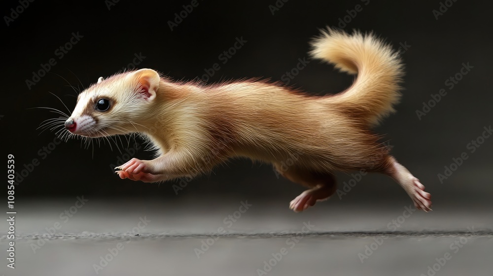 A Ferret in Mid-Air A Ferret in Mid-Air