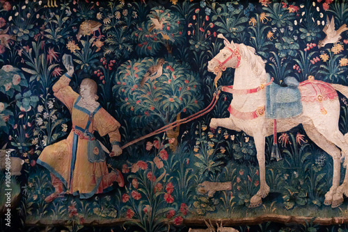 Hospices de Beaune, Burgundy, France, tapestry