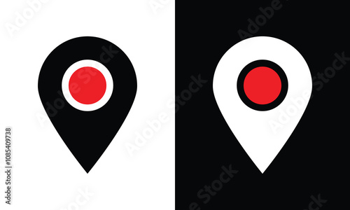 pointer with pin icon. Location icon. Free Download pointer with pin icon. Location icon. - GFXLoad