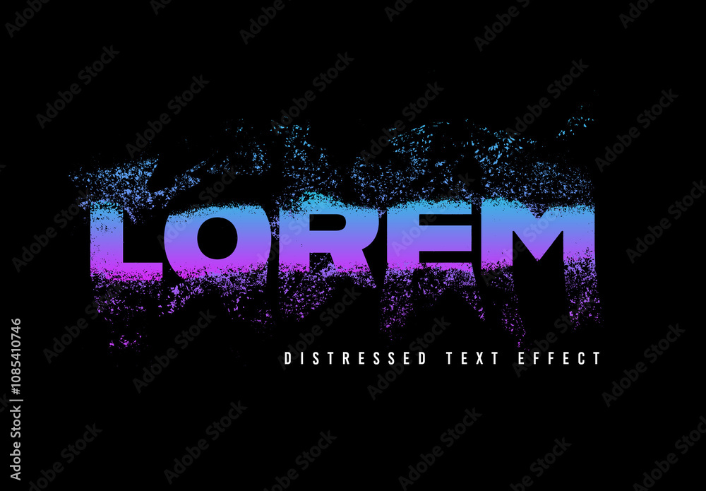 Distressed Text Effect Template Stock Template | Adobe Stock
