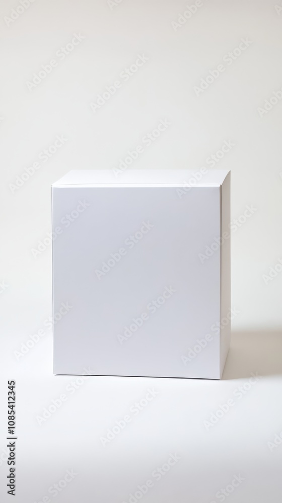 Blank White Box Mockup: A clean and minimalist image of a blank white box against a white background, perfect for showcasing your product designs or branding. Blank White Box Mockup: A clean and minimalist image of a blank white box against a white background, perfect for showcasing your product designs or branding.