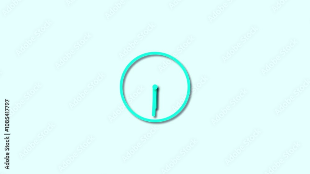 clock icon timer concept transparent . wall clock spinning animation. clock icon timer concept transparent . wall clock spinning animation.