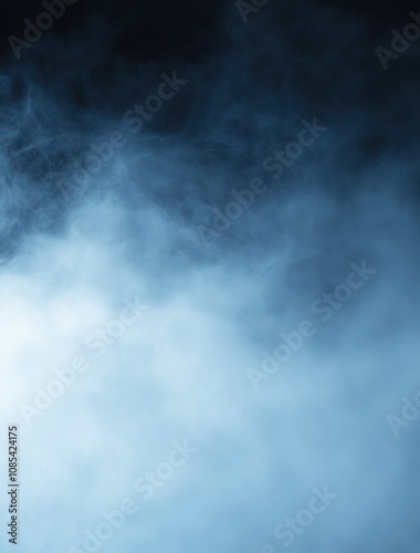 Abstract misty blue background, soft and subtle tones, dark gray and light navy